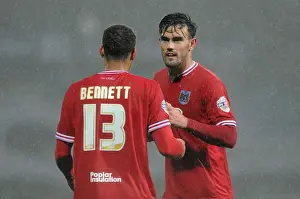 Yorkshire Prints: Maron Pack and Elliott Bennett of Bristol City: A Moment at Huddersfield's St
