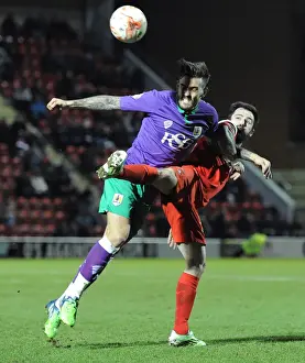Leyton Orient V Bristol City Prints: Maron Pack vs. Chris Dagnall: Intense Battle for the Ball in Leyton Orient vs