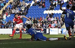 Colchester United V Bristol City Prints: Martin Paterson Scores for Bristol City against Colchester United, 2014