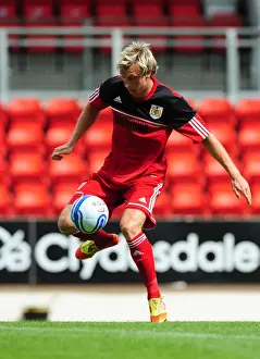 St Johnstone V Bristol City Prints: Martyn Woolford of Bristol City in Action at McDiarmid Park during St Johnstone vs