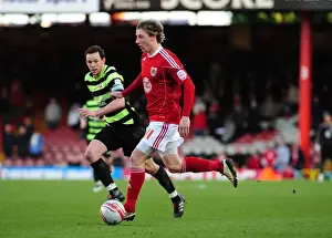 Martyn Woolford of Bristol City in Action against Scunthorpe United, Championship Match, Ashton Gate Stadium, 2010