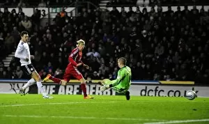 Derby County v Bristol City Collection: Martyn Woolford Scores the Game-Winning Goal: Derby County vs