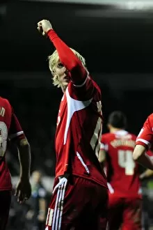 Images Dated 10th December 2011: Martyn Woolford Scores Game-Winning Goal for Bristol City in Derby County Championship Match