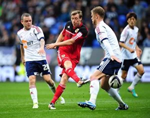 Images Dated 20th October 2012: Martyn Woolford's Stunning Goal: Bolton Wanderers vs. Bristol City, 2010-11 Championship