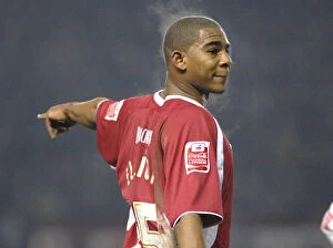 Images Dated 19th February 2008: Marvin Elliott in Action for Bristol City Against Crystal Palace