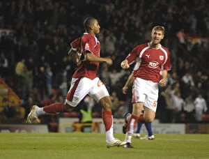 Images Dated 5th December 2007: Marvin Elliott in Action for Bristol City Against Ipswich Town