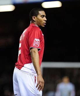 Images Dated 23rd March 2010: Marvin Elliott in Action: Bristol City vs Barnsley, Championship Match