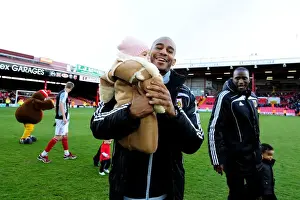 Bristol City V Barnsley Prints: Marvin Elliott in Action: Bristol City vs Barnsley at Ashton Gate Stadium, 2012