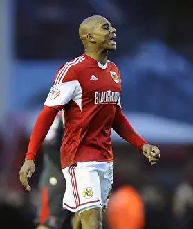Bristol City V Carlisle United Prints: Marvin Elliott in Action: Bristol City vs Carlisle United, Ashton Gate, 2014
