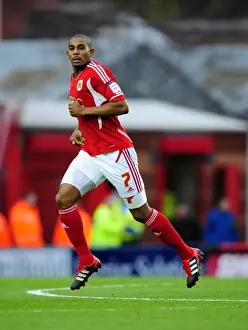 Bristol City V Southampton Prints: Marvin Elliott in Action: Bristol City vs Southampton