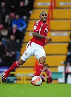 Bristol City V Southampton Prints: Marvin Elliott in Action: Bristol City vs Southampton