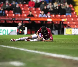 Marvin Elliott in Action: Championship Clash between Bristol City and Barnsley, 23rd March 2010, Ashton Gate Stadium