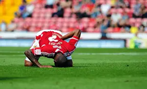 Season 11-12 Prints: Marvin Elliott in Action: Championship Showdown - Bristol City vs West Brom