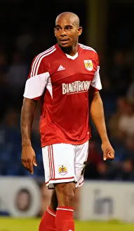 Framed Print : Marvin Elliott of Bristol City in Action at Gillingham's Priestfield Stadium, Capital One Cup First Round, August 6, 2013