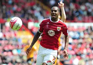 Marvin Elliott of Bristol City in Action against Hull City - Championship Clash at Ashton Gate Stadium (07/05/2011)