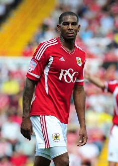 Images Dated 6th August 2011: Marvin Elliott of Bristol City in Action against Ipswich Town, Championship Match