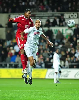 Framed Print : Marvin Elliott Claims Aerial Victory: Swansea City vs. Bristol City, Championship 2010 Framed Print : Marvin Elliott Claims Aerial Victory: Swansea City vs. Bristol City, Championship 2010