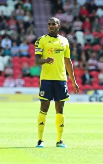 Images Dated 27th August 2011: Marvin Elliott in League Cup Action: Doncaster Rovers vs. Bristol City (August 27, 2011)