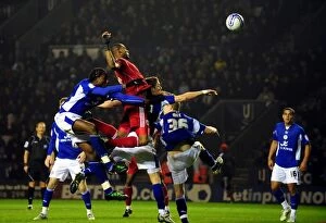 Images Dated 18th February 2011: Marvin Elliott Scores: A Dramatic Equalizer for Bristol City Against Leicester City in