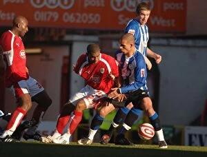 Images Dated 11th February 2008: Marvin Elliott: Thrilling Moment at Bristol City vs Sheffield Wednesday