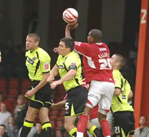 Bristol City V Sheffield United Prints: Marvin Elliott: Thrilling Moment at Bristol City vs Sheffield United