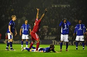 Images Dated 18th February 2011: Marvin Elliott's Equalizer: Leicester City vs. Bristol City, Championship Clash, 18/02/2011