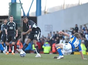 Images Dated 22nd March 2008: Marvin Elliott's Exhilarating Goal: Cardiff City vs. Bristol City