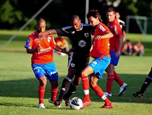 Marvin Elliott's Tenacious Battle for the Ball: Helsingborgs IF vs. Bristol City