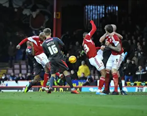 Bristol City V Carlisle United Prints: Marvin Elliott's Volley Gives Bristol City the Lead Against Carlisle United