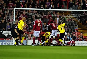 Bristol City V Watford Prints: Marvin Sordell Scores Opening Goal: Bristol City vs. Watford, Championship 2010