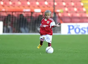 Bristol City V Oldham Athletic Prints: Mascot Showdown: Bristol City vs Oldham Athletic at Ashton Gate - November 2013 (Sky Bet League One)