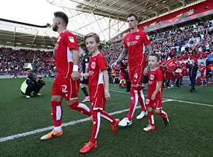 Mascots Lead the Way: Sky Bet Championship Clash between Bristol City and Barnsley at Ashton Gate