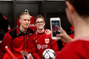 Bristol City V Norwich City Prints: Mascots and Players Unite: Behind-the-Scenes at Ashton Gate - Bristol City vs