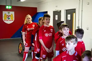 Bristol City V Rotherham United Prints: Mascots in the Tunnel: Bristol City vs Rotherham United - Sky Bet Championship