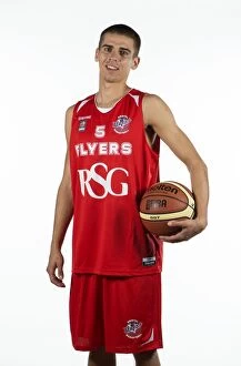 Profiles Collection: Mathias Seilund in Action: Basketball at SGS Wise Campus - Bristol Academy Flyers
