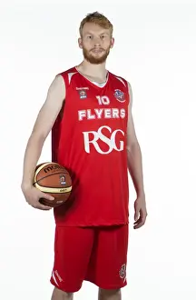 Photo Call Prints: Mathias Seilund in Action: Basketball Training with Bristol Academy Flyers at SGS Wise Campus