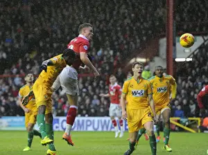 Framed Print : Matt Smith Scores: Thrilling Moment as Bristol City Takes the Lead Against Yeovil Town, 26 December 2014 Framed Print : Matt Smith Scores: Thrilling Moment as Bristol City Takes the Lead Against Yeovil Town, 26 December 2014