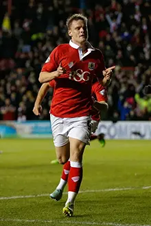 Bristol City V Gillingham JPT Prints: Matt Smith Strikes First: 1-0 for Bristol City in Johnstones Paint Trophy Final