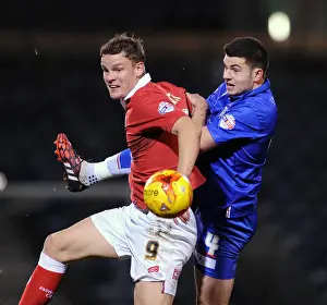 Gillingham V Bristol City - JPT Prints: Matt Smith vs John Egan: Clash in the Sky – Gillingham vs Bristol City