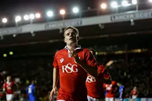 Bristol City V Gillingham JPT Prints: Matt Smith's Decisive Goal: 1-0 for Bristol City in Johnstones Paint Trophy (5-2 Agg.)