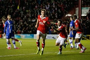 Images Dated 29th January 2015: Matt Smith's Goal: 1-0 for Bristol City in Johnstones Paint Trophy (5-2 Agg.)