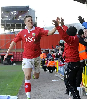 Bristol City V Fleetwood Town Prints: Matt Smith's Thrilling Goal Celebration: Bristol City vs