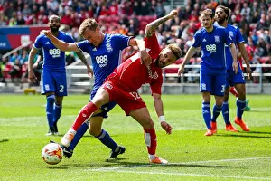 Bristol City V Birmingham City Prints: Matt Taylor in Action: Bristol City vs Birmingham City