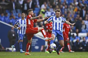 Matt Taylor Tackles Dale Stephens: Brighton & Hove Albion vs