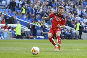 Images Dated 29th April 2017: Matt Taylor's Focus: Pre-Match Routine with Bristol City at Amex Stadium (Sky Bet Championship)