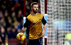 Aston Villa V Bristol City Prints: Matty Taylor of Bristol City in Action Against Aston Villa at Villa Park, 2017