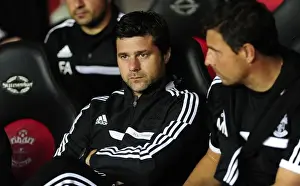 Framed Print : Mauricio Pochettino Leads Southampton Against Bristol City in Capital One Cup Clash, 24 / 09 / 2013