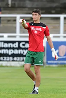 Pre Season Prints: Max O'Leary Saves the Day: Bristol City's Goalkeeper in Action against Bath City (2015)