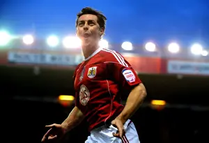 Bristol City V Sheffield Utd Prints: McAllister's Stunning Corner-kick: Championship Clash - Bristol City vs