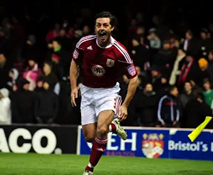 Bristol City V Sheffield Utd Prints: McAllister's Stunning Corner-kick Goal: Bristol City vs Sheffield United
